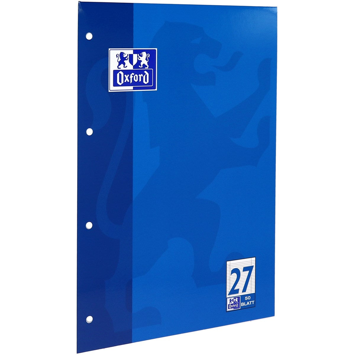 OXFORD Schule Schulblock A4, kopfgeleimt, 50 Blatt, Optik Paper®, 4fach gelocht - verschiedene Ausführungen