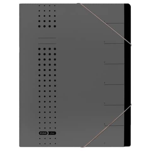 ELBA Ordnungsmappe "chic" A4, mit Spanngummi, aus 450 g/m² Karton (RC) - verschiedene Ausführungen