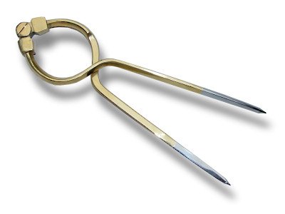 LINEX Navigation Marinezirkel aus Messing mit Edelstahlspitzen für präzises Schenkelmaß - verschiedene Ausführungen