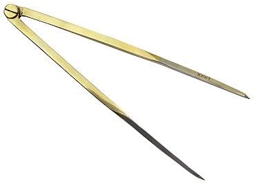 LINEX Navigation Marinezirkel aus Messing mit Edelstahlspitzen für präzises Schenkelmaß - verschiedene Ausführungen