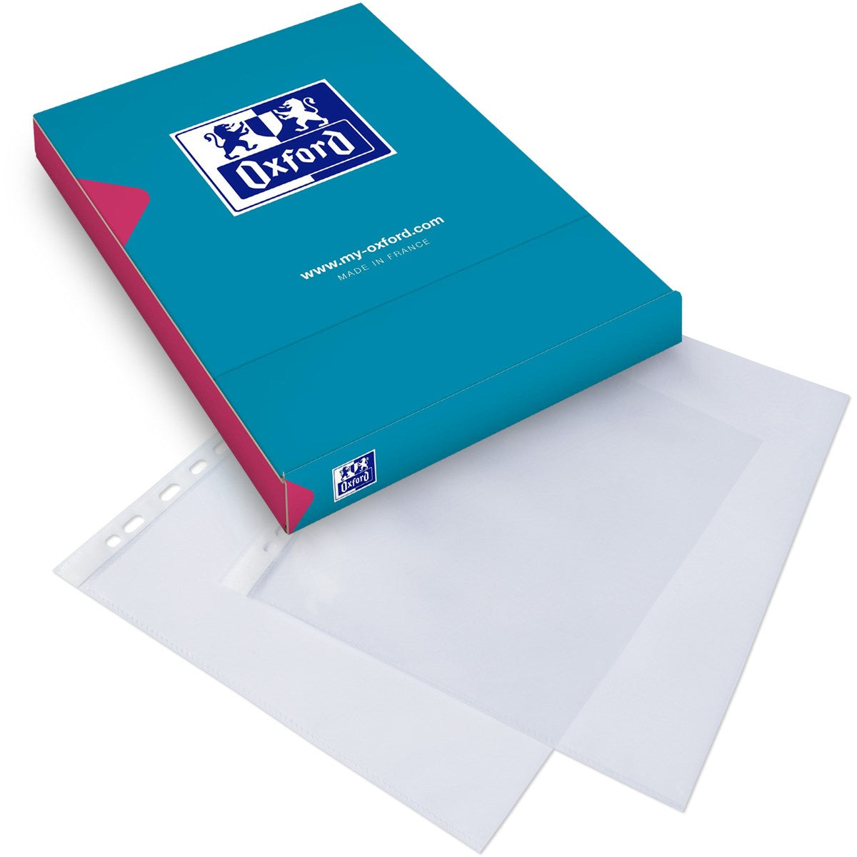 Oxford Prospekthüllen "Economy" Quick'In A4, PP, oben offen, glasklar, 100 Stück - verschiedene Ausführungen