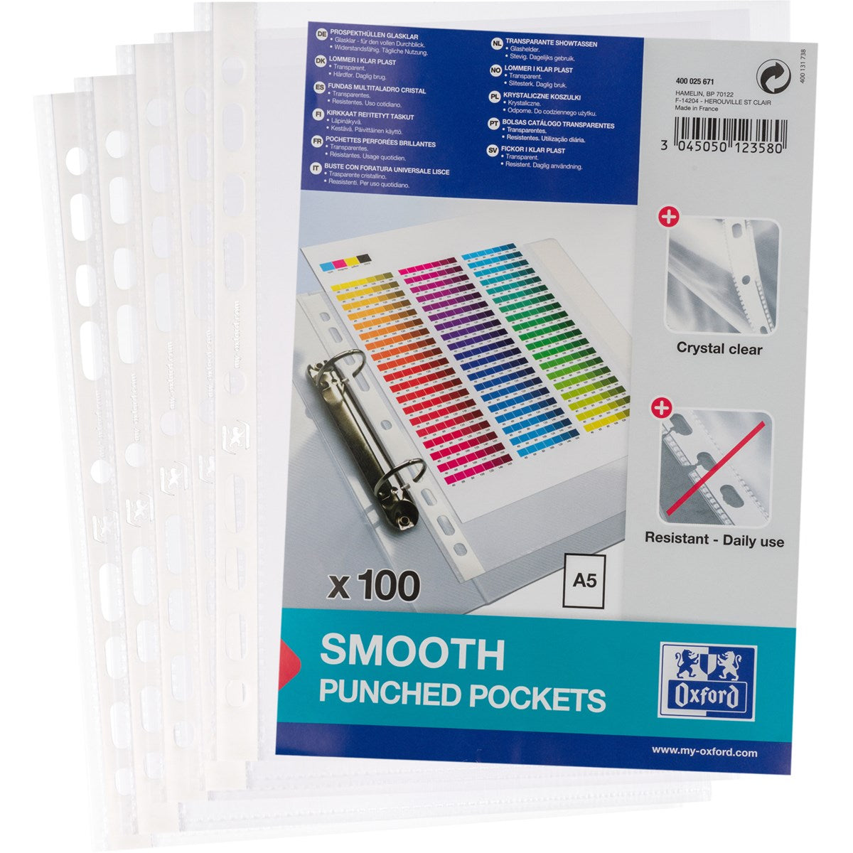 Prospekthüllen "Economy" PP 0,06 mm, dokumentenecht, oben offen, 100 Stück, transparent - verschiedene Ausführungen