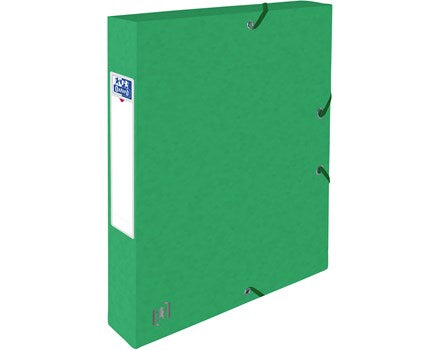 Oxford Sammelbox TOP FILE+ A4 aus 425 g/m² Karton mit Multi’Strat Technologie, flachen Eckspannergummis und Rückenetikett