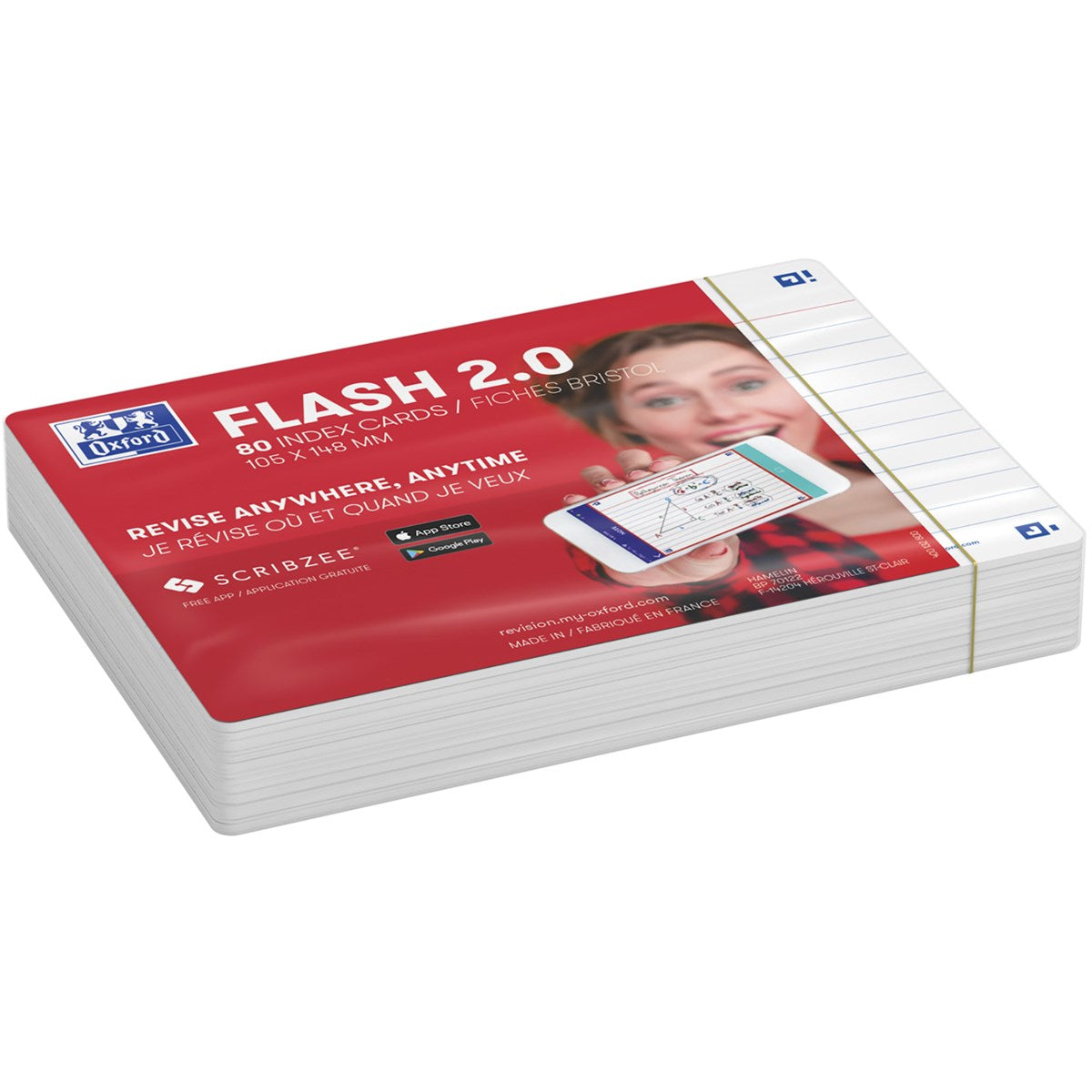 Oxford Flashcards 2.0, verschiedene Größen und Formate, 80 Blatt - verschiedene Ausführungen