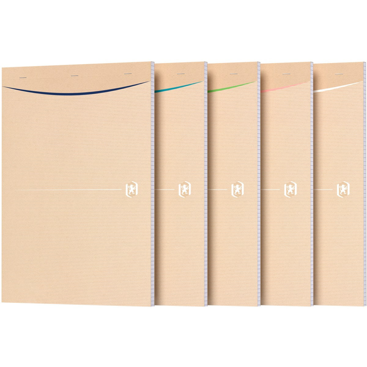 Oxford Touareg Notizblock, geheftet, 80 Blatt, 5mm kariert - verschiedene Ausführungen