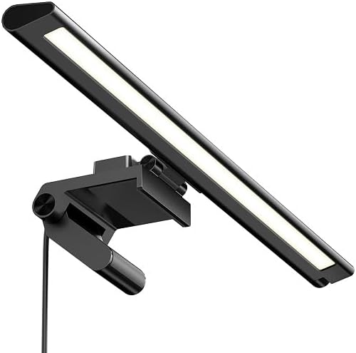 Unilux VISIOLIGHT LED schwenkbare Notebookleuchte schwarz, Sensorsteuerung, Dimmfunktion, Farbtemperatur wählbar, Klemmbefestigung