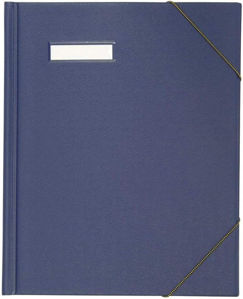 ELBA Umlaufmappe A4, aus Karton mit PVC-Folie veredelt, mit Eckspannergummi und Beschriftungsfenster, für ca. 300 DIN A4-Blätter