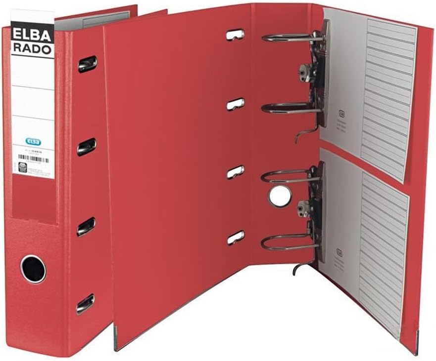 ELBA Ordner "rado plast" A5 PP mit auswechselbarem Rückenschild und Rückenbreite 7,5 cm