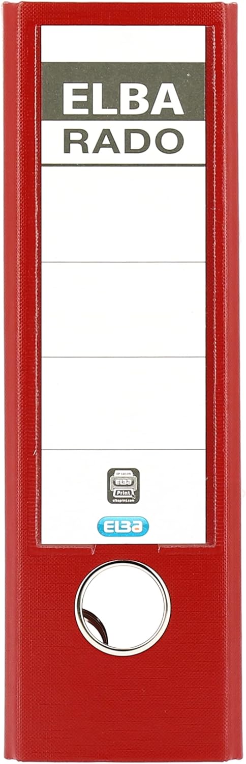 ELBA Ordner "rado plast" A5 PP mit auswechselbarem Rückenschild und Rückenbreite 7,5 cm