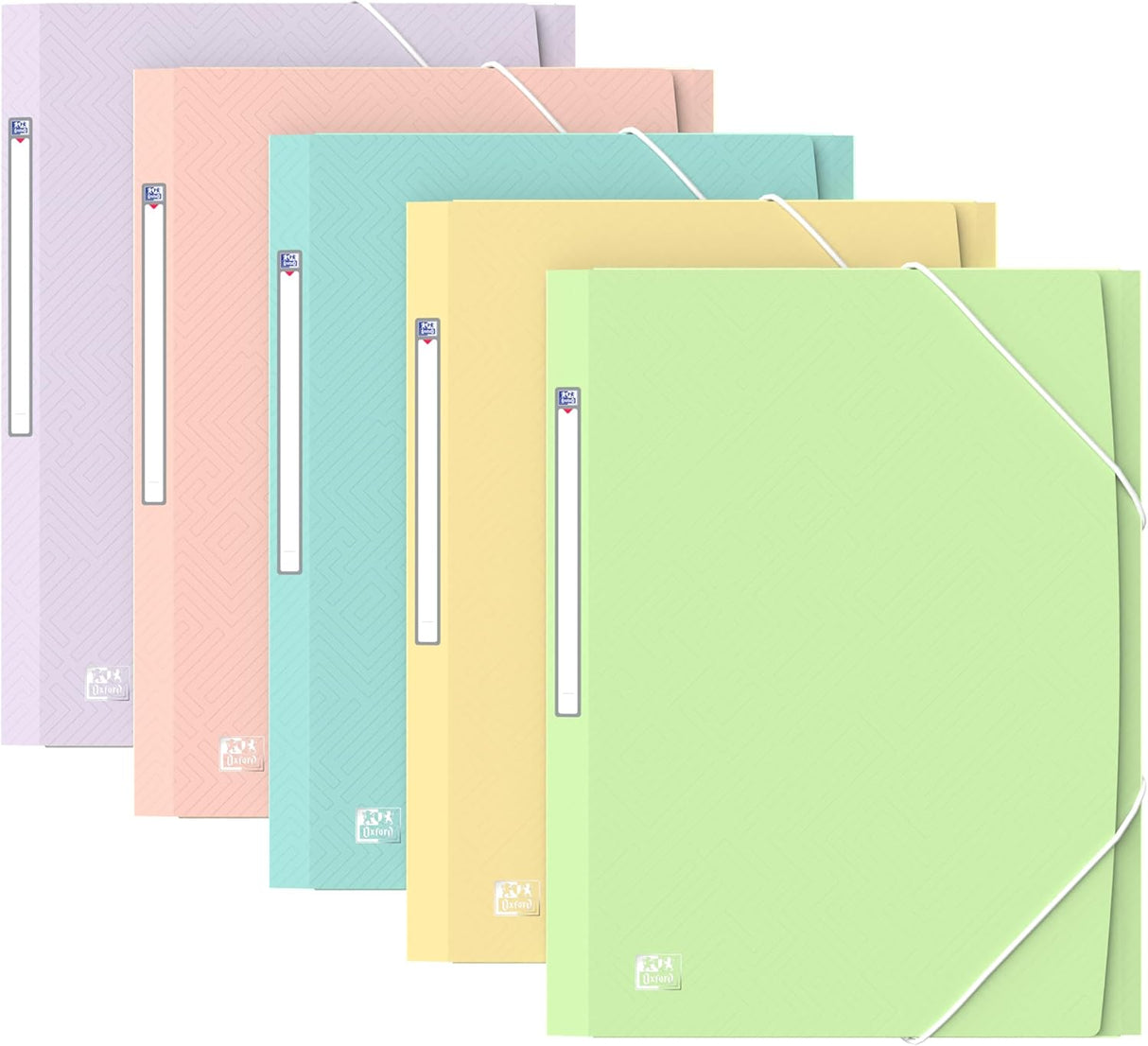 Oxford Urban Eckspannermappe A4, PP, blickdicht sortiert pastell