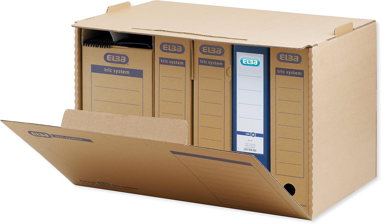 ELBA Systemcontainer "tric system" aus stabiler Wellpappe - verschiedene Ausführungen