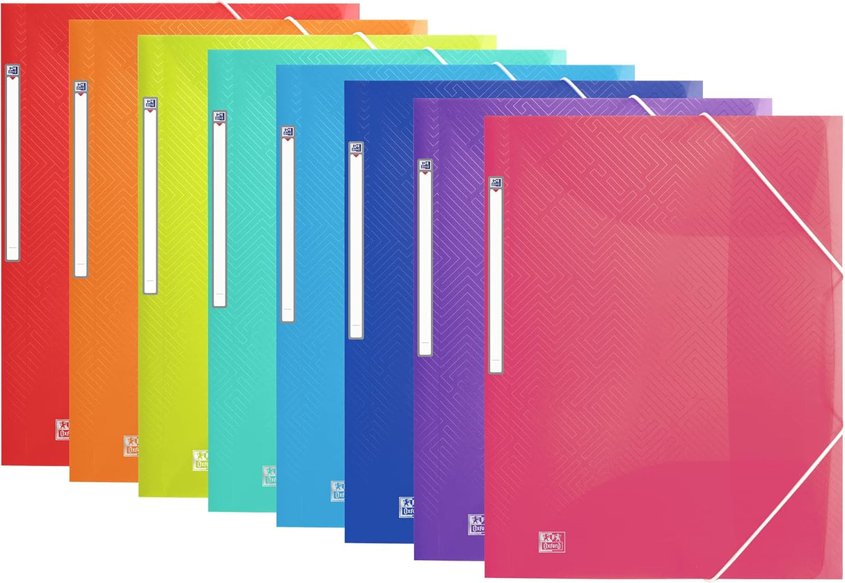 Oxford "URBAN" Eckspannermappe, DIN A4+, PP, transluzent, sortiert