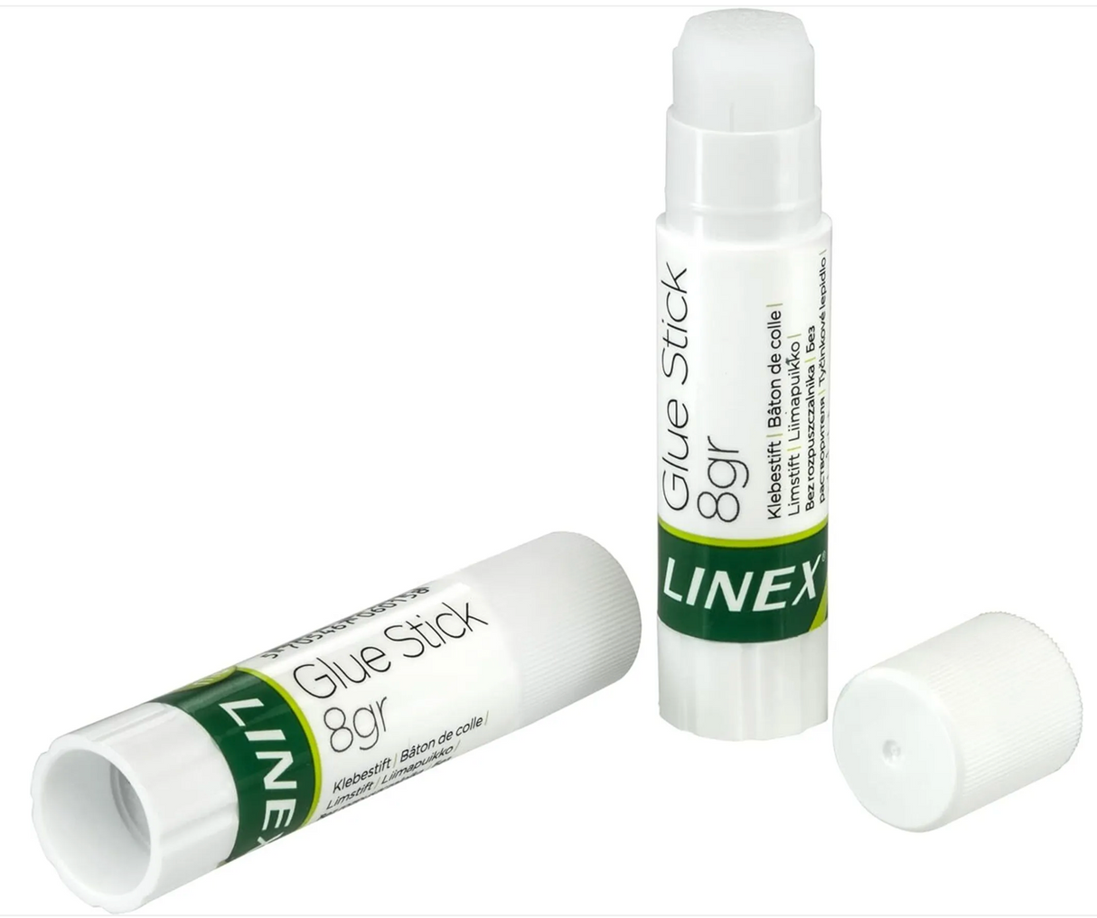 LINEX Klebestift 8 g, geruchlos, auf Wasserbasis, 2 Stck. auf Blisterkarte