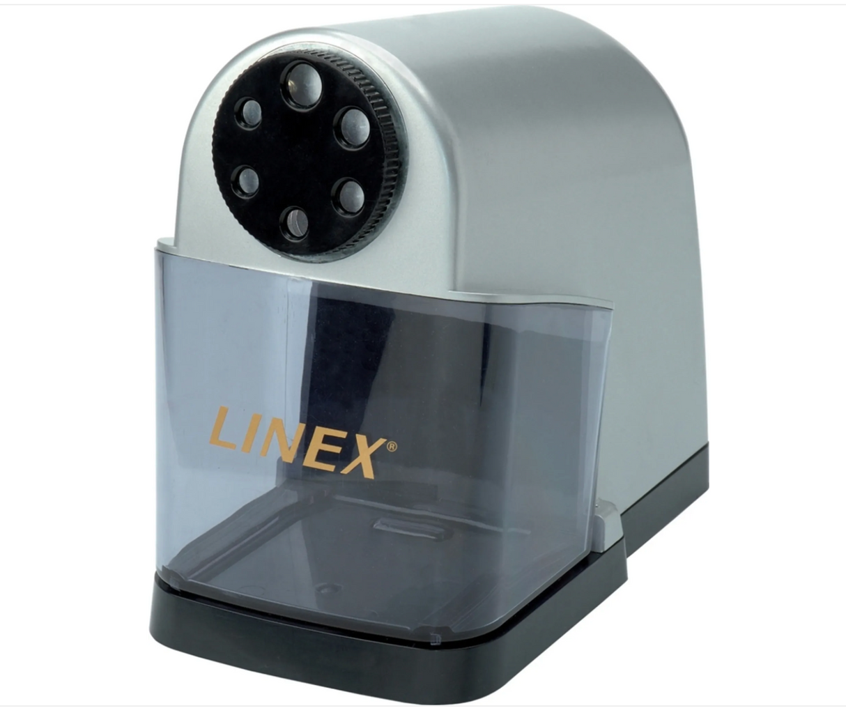 LINEX EPS6000 Elektrische Anspitzmaschine, Tischmodel, 6 Öffnungen für Bleistifte von 6,6 - 11 mm Durchmesser