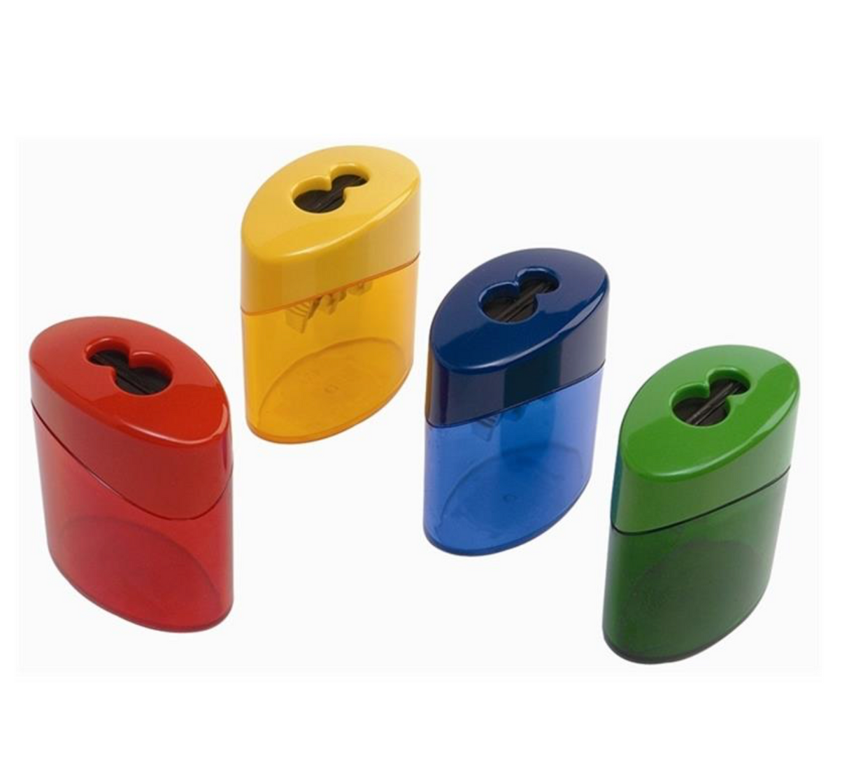 LINEX PS Doppel-Spitzdose mit zwei Öffnungen für Stifte bis 11 mm, 10 Stück - verschiedene Ausführungen