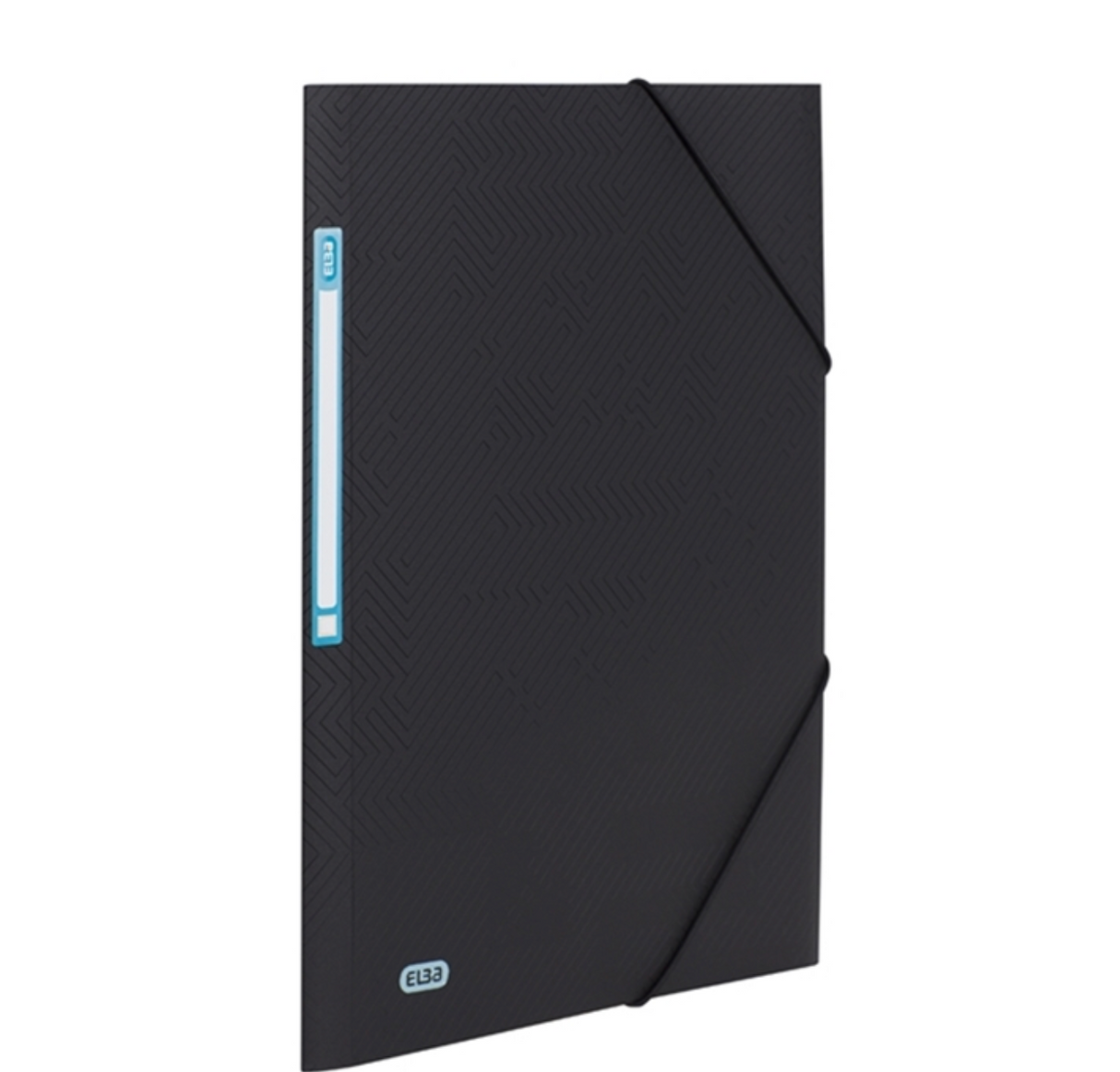 ELBA Eckspannermappe "URBAN", DIN A4+, mit selbstklebendem Rückenschild zur individuellen Beschriftung, runde Eckspannergummis für einen sicheren Verschluß, 3 abgerundete Einschlagklappen, PP, blickdicht