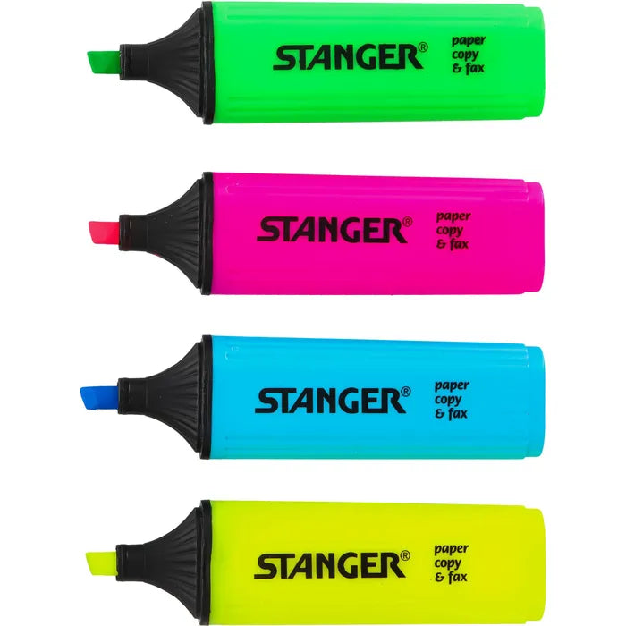 Textmarker Stanger | 4 Stück | Mix in Neonfarben