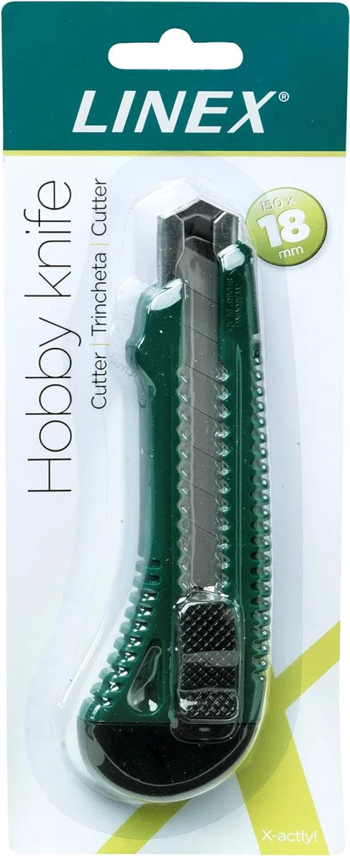 LINEX Hobby Cutter mit Klingenvorschub, Feststellklemme und Metallverstärkung - verschiedene Ausführungen