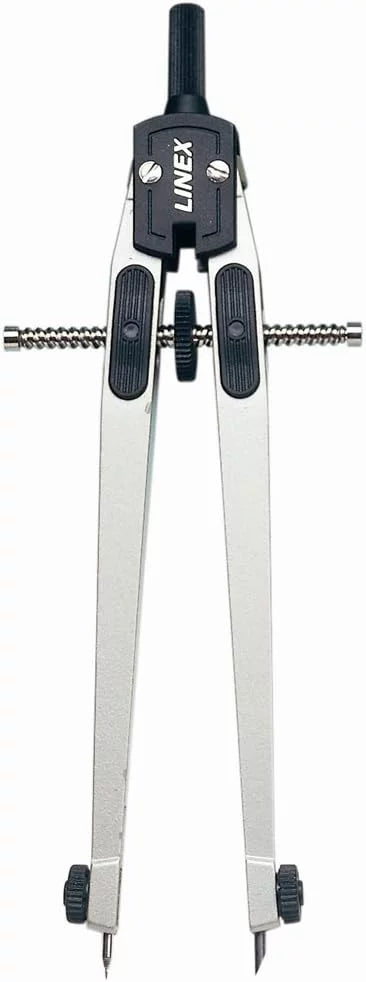 LINEX Präzisions-Steckzirkel und Basis-Schulzirkel mit Schnellverstellung und Ersatzminen - verschiedene Ausführungen