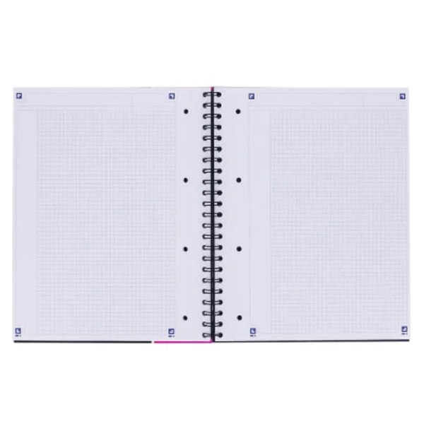 Oxford Studium A4+ Hardcover and Polypropylen Doppelspiralgebundenes Notebook/ Projectbook - verschiedene Ausführungen