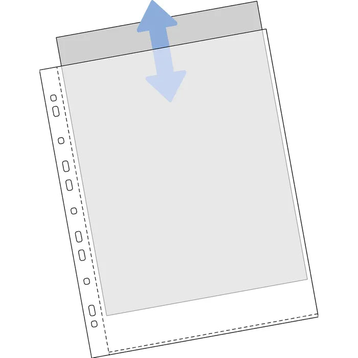 Oxford Prospekthüllen "Economy" Quick'In A4, PP, oben offen, glasklar, 100 Stück - verschiedene Ausführungen