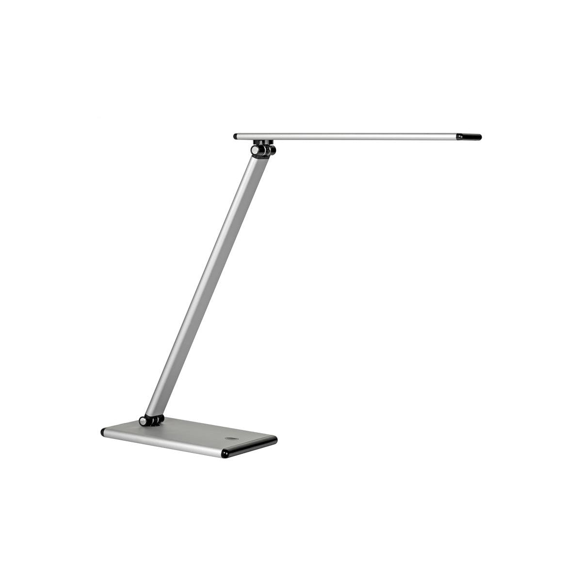 Unilux TERRA LED-Schreibtischlampe metallgrau, dimmbar, faltbar, kompakt