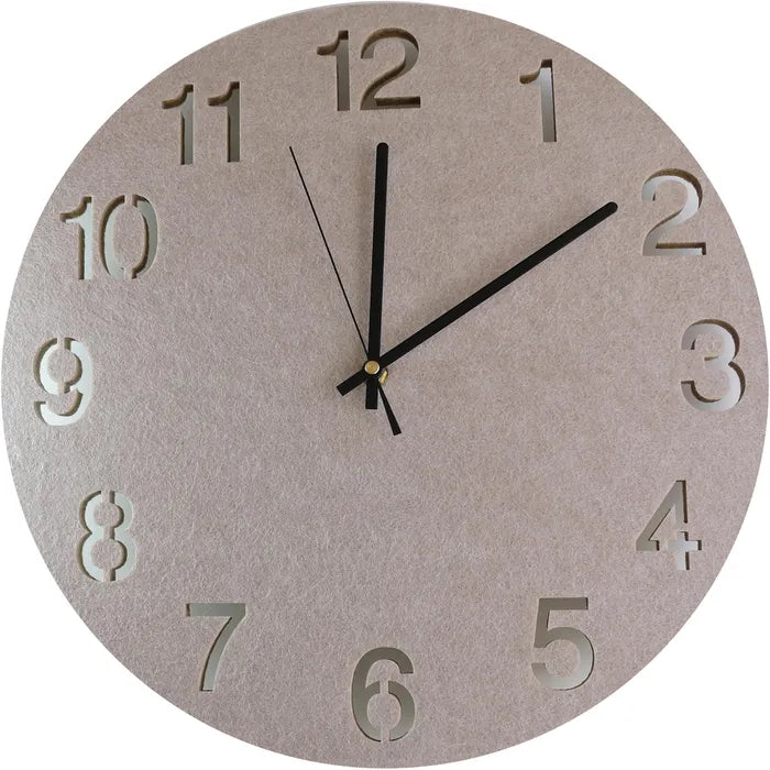 Unilux HELLO Wanduhr grau, Durchmesser 40 cm, aus PET-Recyclingmaterial, inkl. Batterie