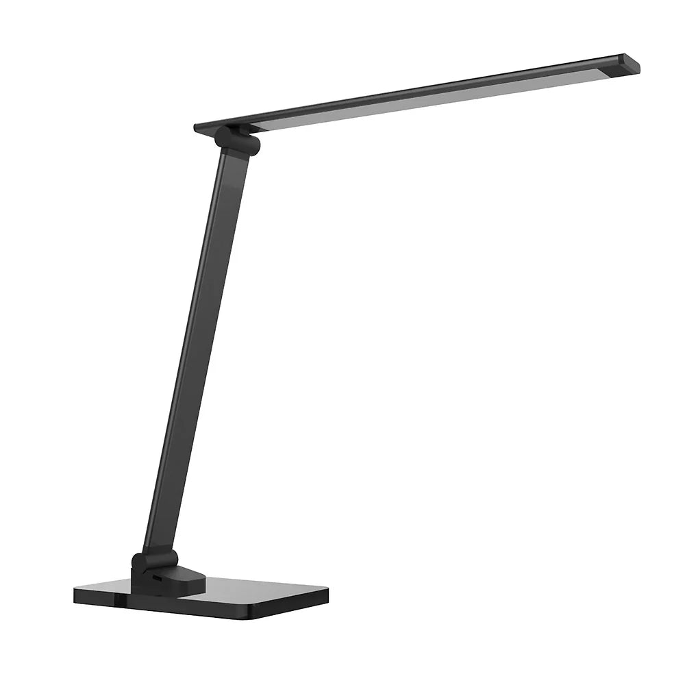 Unilux POPY LED Schreibtisch- und Tischleuchte dimmbar mit Glasfuß, faltbar und Nachtlicht