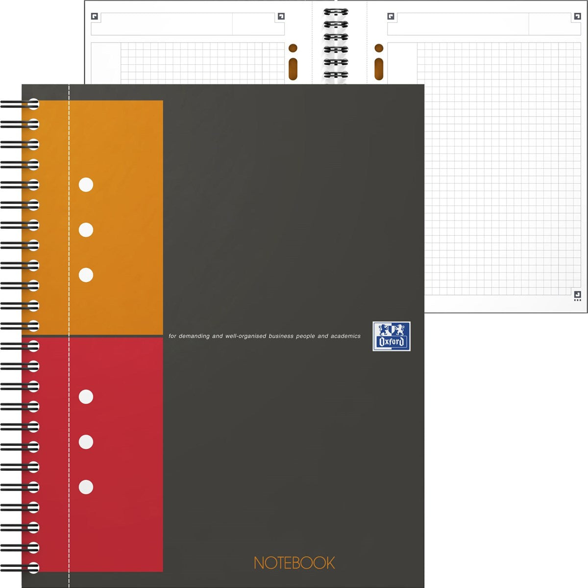 OXFORD International Notebook mit Optik Paper®, 80 Blatt - verschiedene Ausführungen