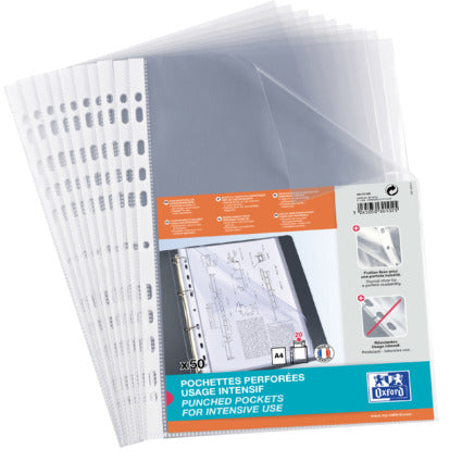 Prospekthüllen Standard A4, PP und PVC, 0,08-0,09 mm, oben offen, dokumentenecht - verschiedene Ausführungen
