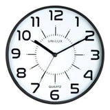 Unilux POP Wanduhr, 30 cm Durchmesser, Quarzuhrwerk mit leise schleichenden Zeigern, Batterie inklusive