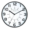 Unilux POP Wanduhr, 30 cm Durchmesser, Quarzuhrwerk mit leise schleichenden Zeigern, Batterie inklusive