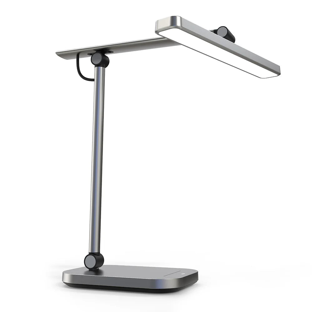 Unilux PURELINE LED Schreibtischleuchte dimmbar mit Helligkeitssensor und Gelenkarm
