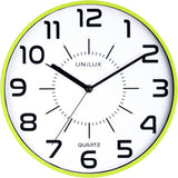Unilux POP Wanduhr, 30 cm Durchmesser, Quarzuhrwerk mit leise schleichenden Zeigern, Batterie inklusive