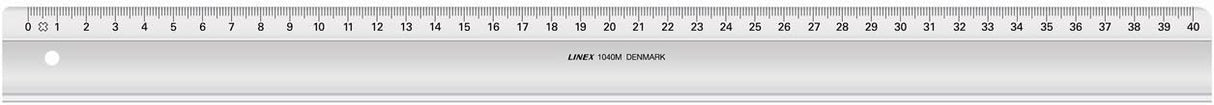 LINEX Schul-Lineal glasklar mit Tuschekante in verschiedenen Längen und Breiten erhältlich - verschiedene Ausführungen