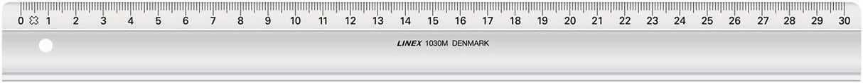 LINEX Schul-Lineal glasklar mit Tuschekante in verschiedenen Längen und Breiten erhältlich - verschiedene Ausführungen