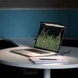 Unilux TRAVELIGHT LED-Notebookleuchte schwarz, dimmbar, zum Aufklemmen, 4 Watt
