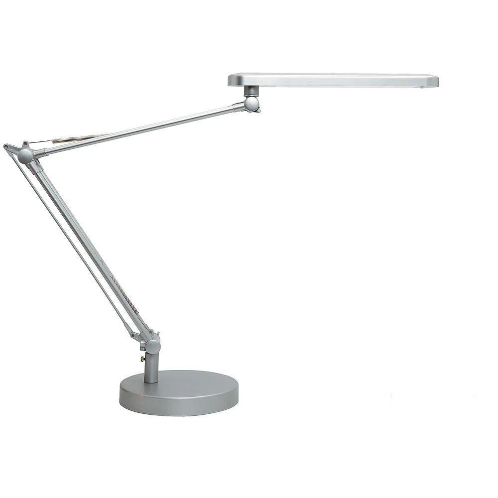 Unilux MAMBOLED 2.0 LED- Schreibtischleuchte, dimmbar, Farbtemperatur einstellbar, Gelenkarm, inkl. Sockel und Befestigungsklemme