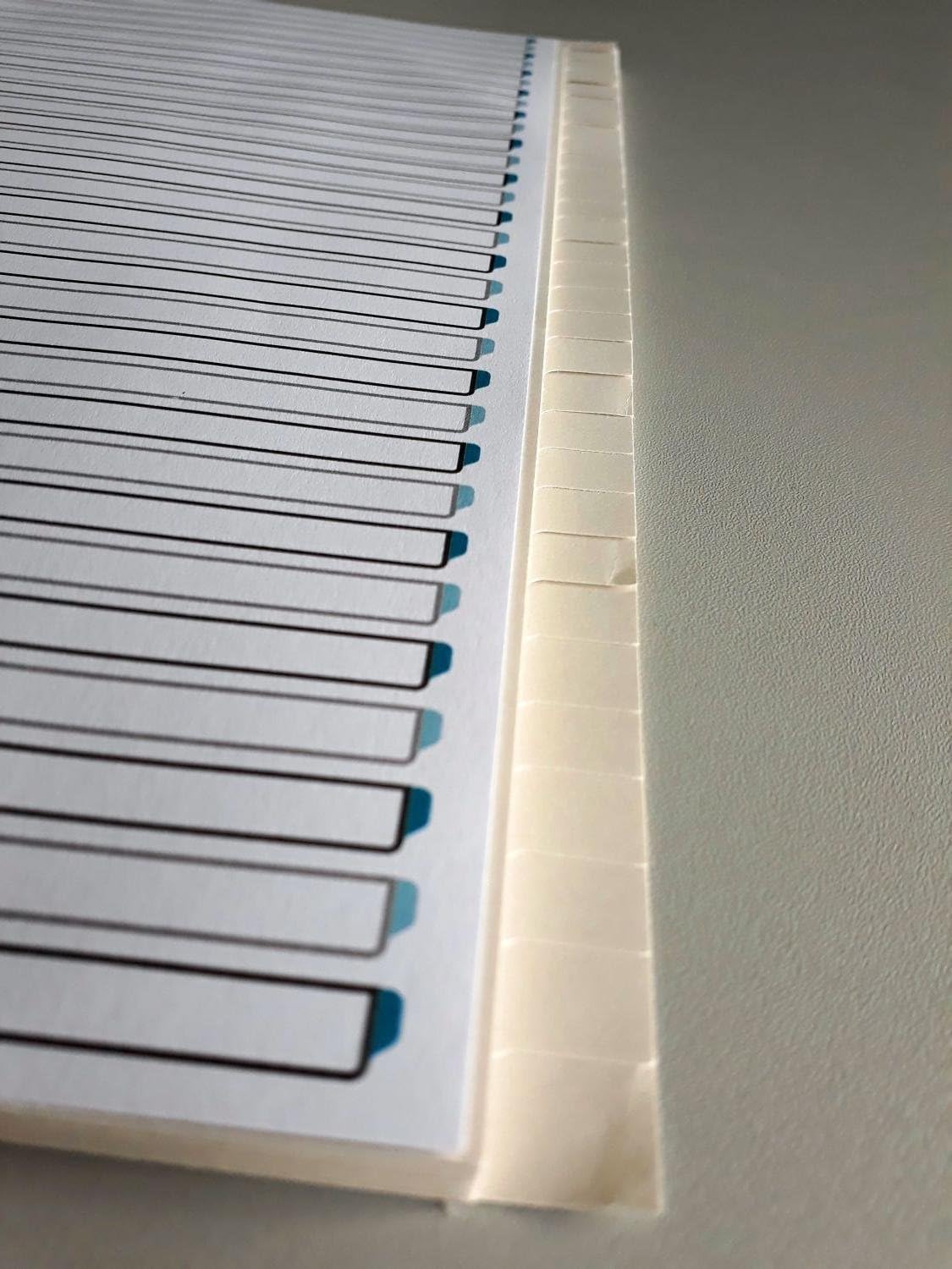 Oxford Register A4+ (230 x 297 mm), aus Tauenpapier (RC) 110 g/m², blanko, 31 Blatt, hellgrau