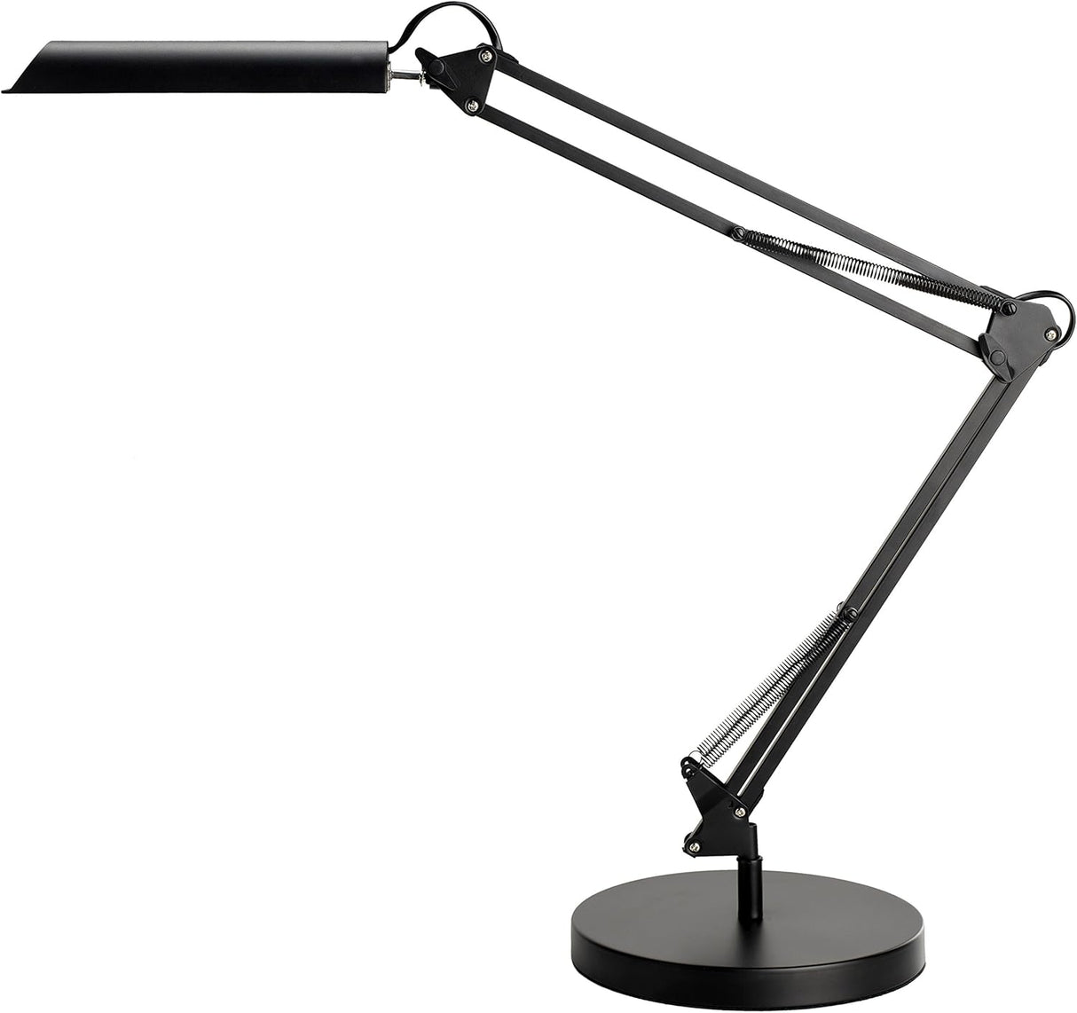 Unilux SWINGO LED-Schreibtischleuchte, dimmbar, Gelenkarm, inkl. Standfuß und Klemmbefestigung