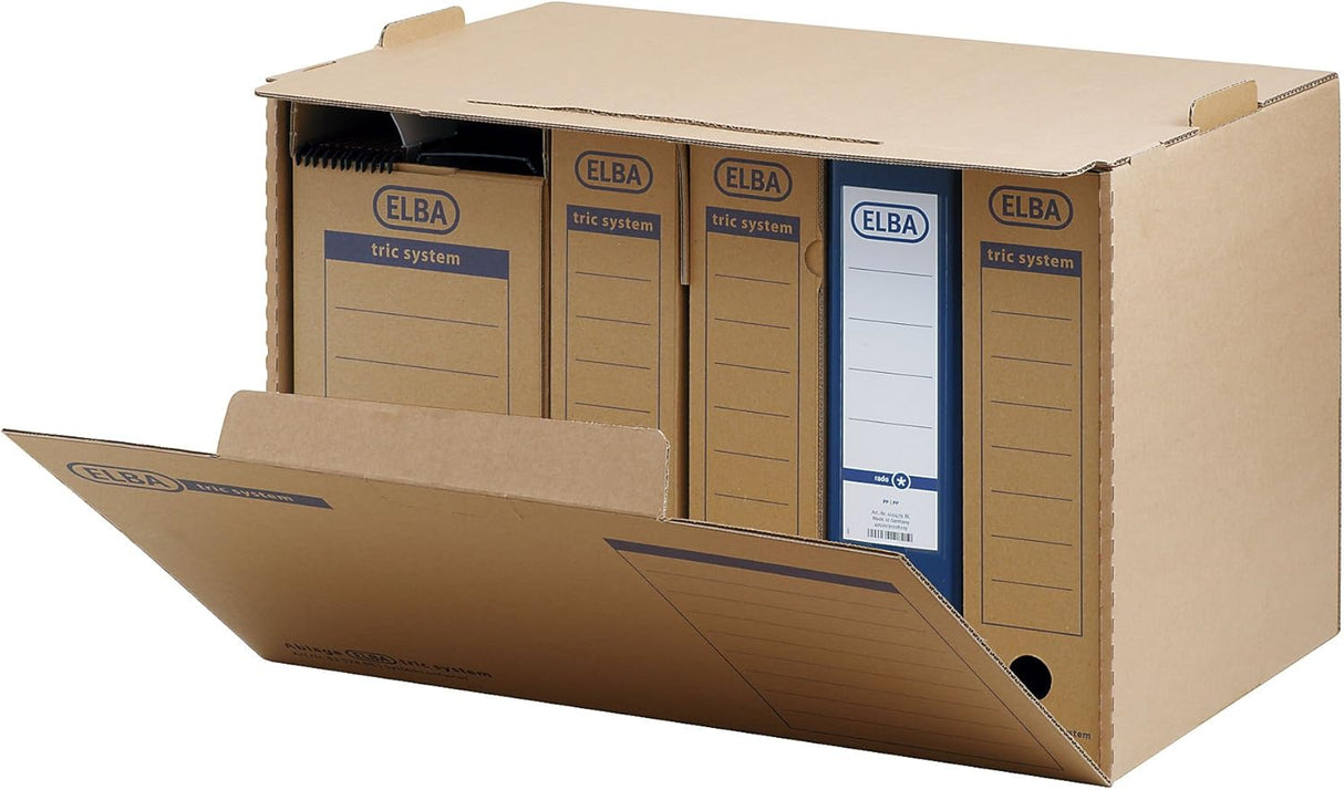 ELBA Systemcontainer "tric system" aus stabiler Wellpappe - verschiedene Ausführungen