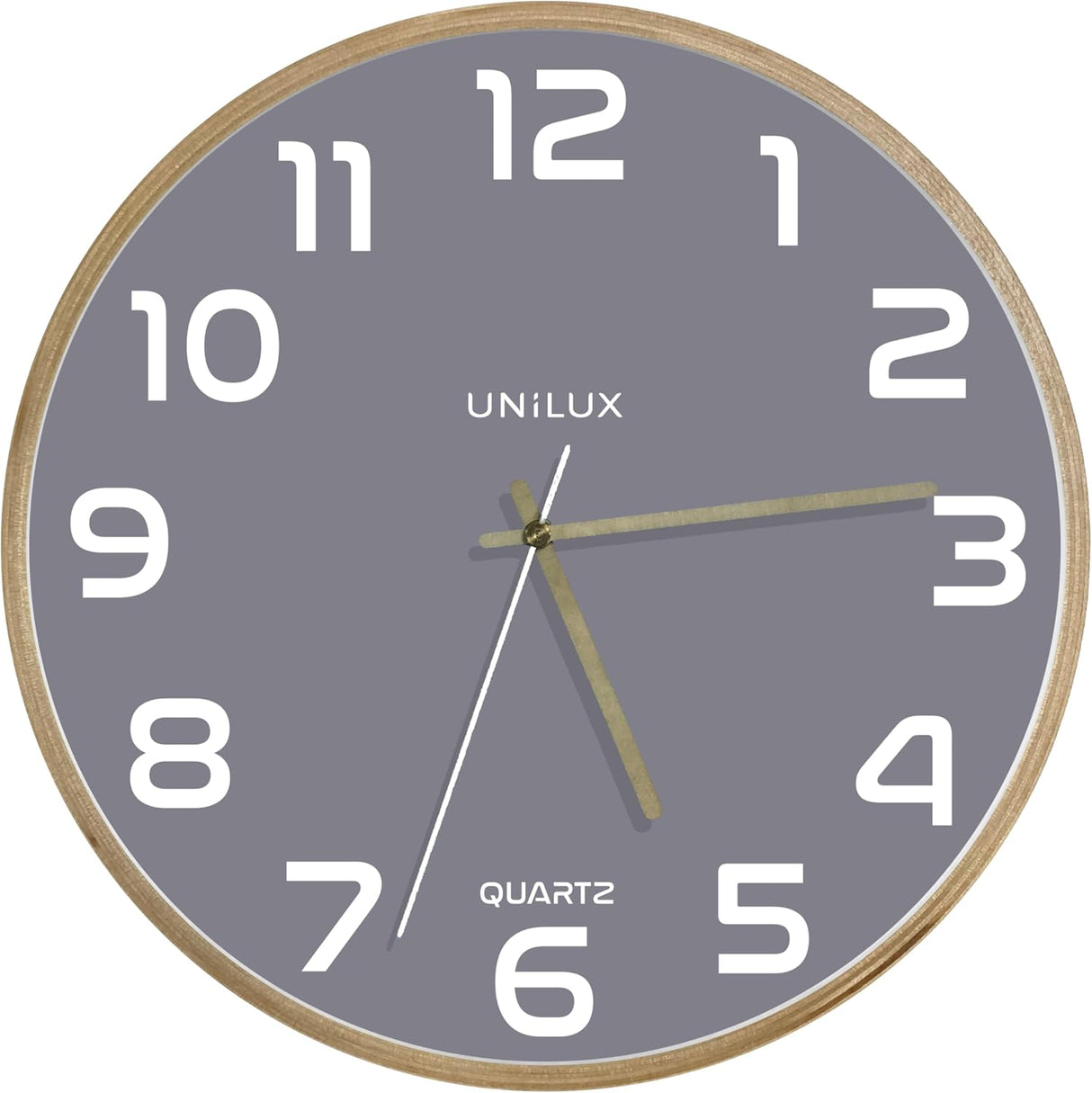Unilux BALTIC Wanduhr mit Holzrahmen, Zeigern und Quarzuhrwerk, inkl. Batterie - verschiedene Ausführungen