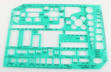 LINEX 1263S Möbelschablone, Maßstab 1:50, Tuschenoppen, 230 x 160 mm