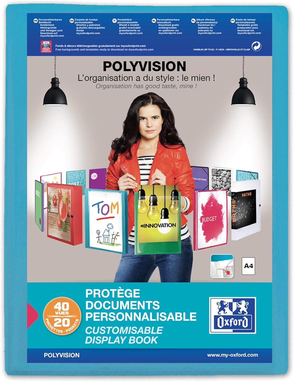 Oxford Sichtbuch "polyvision", mit 20 glasklaren Hüllen