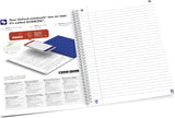 Oxford GO Floral Spiralbuch, Softcover mit Soft Touch Finish, weiße Doppelspirale, 60 Blatt - verschiedene Ausführungen