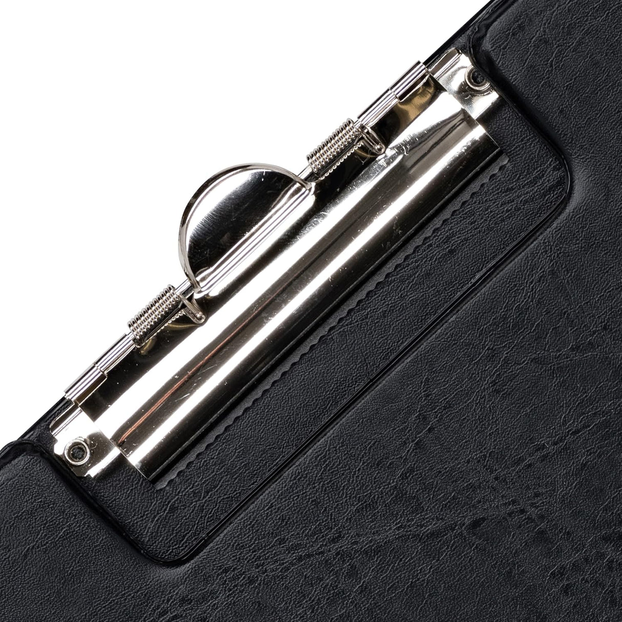 BANTEX Schreibmappe mit Stiftehalter, mit PVC-Folie kaschiert, mit Metallklemme, Klemmweite 15 mm, für ca. 80 DIN A4-Blätter