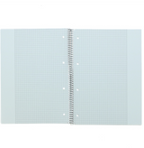 LANDRÉ Collegeblock | A4 | Abriss | 80 Blatt | 70 g/m² | 4-fach gelocht | kariert mit Rand rechts & links