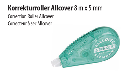 Korrekturroller | 2er Pack | Allcover | Stanger | 8m x 5mm