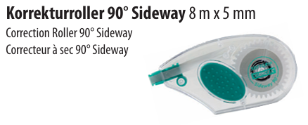 Korrekturroller 90° Sideway | 8m x 5mm