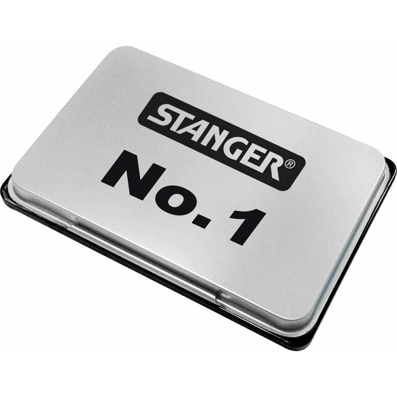 Stempelkissen No. 1  | schwarz | 12,6 x 8,1 cm | Stanger